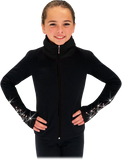 Chloe Noel JS883P Contrast Elite Polartec figure Skating jacket with Thumb holes