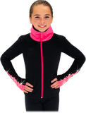 Chloe Noel JS883P Contrast Elite Polartec figure Skating jacket with Thumb holes