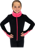 Chloe Noel JS883P Contrast Elite Polartec figure Skating jacket with Thumb holes