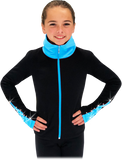 Chloe Noel JS883P Contrast Elite Polartec figure Skating jacket with Thumb holes