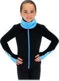 Chloe Noel JS883P Contrast Elite Polartec figure Skating jacket with Thumb holes