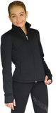 Chloe Noel JT811 Solid Fleece Fitted Elite Figure Skating Jacket w/ Thumb Holes