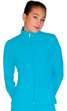 Chloe Noel JT811 Solid Fleece Fitted Elite Figure Skating Jacket w/ Thumb Holes