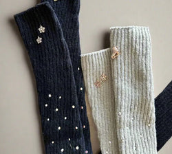 Brilliance and Melrose Skate and Pearls Leg Warmers
