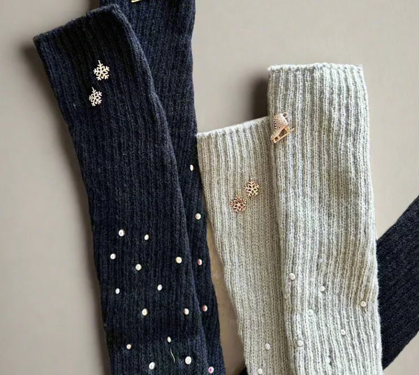 Brilliance and Melrose Skate and Pearls Leg Warmers